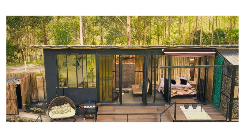 Vista panorámica desde la cabaña