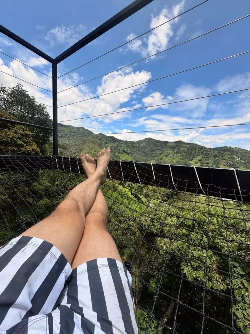 Sala de estar con sofá cama